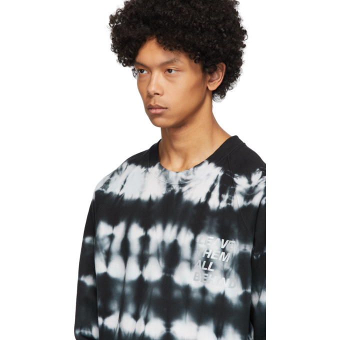 blue and black tie dye sweatshirt