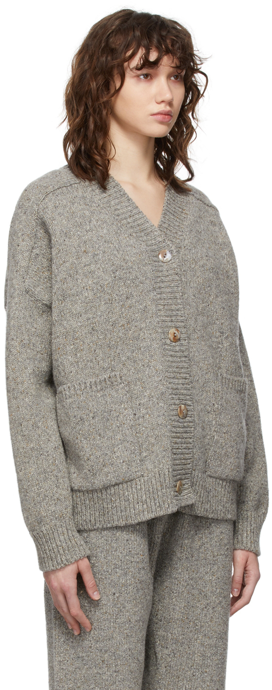 CORDERA Grey Soft Wool Cardigan CORDERA