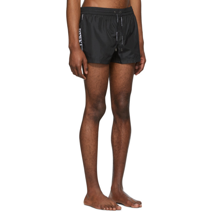 Dolce and Gabbana Black King Swim Shorts Dolce & Gabbana