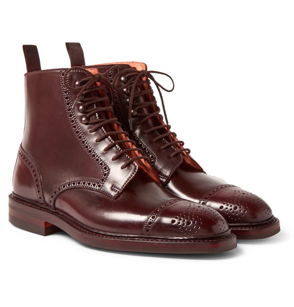 george burgundy boots