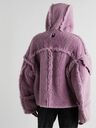 1017 ALYX 9SM - Panelled Shearling Hooded Jacket - Pink