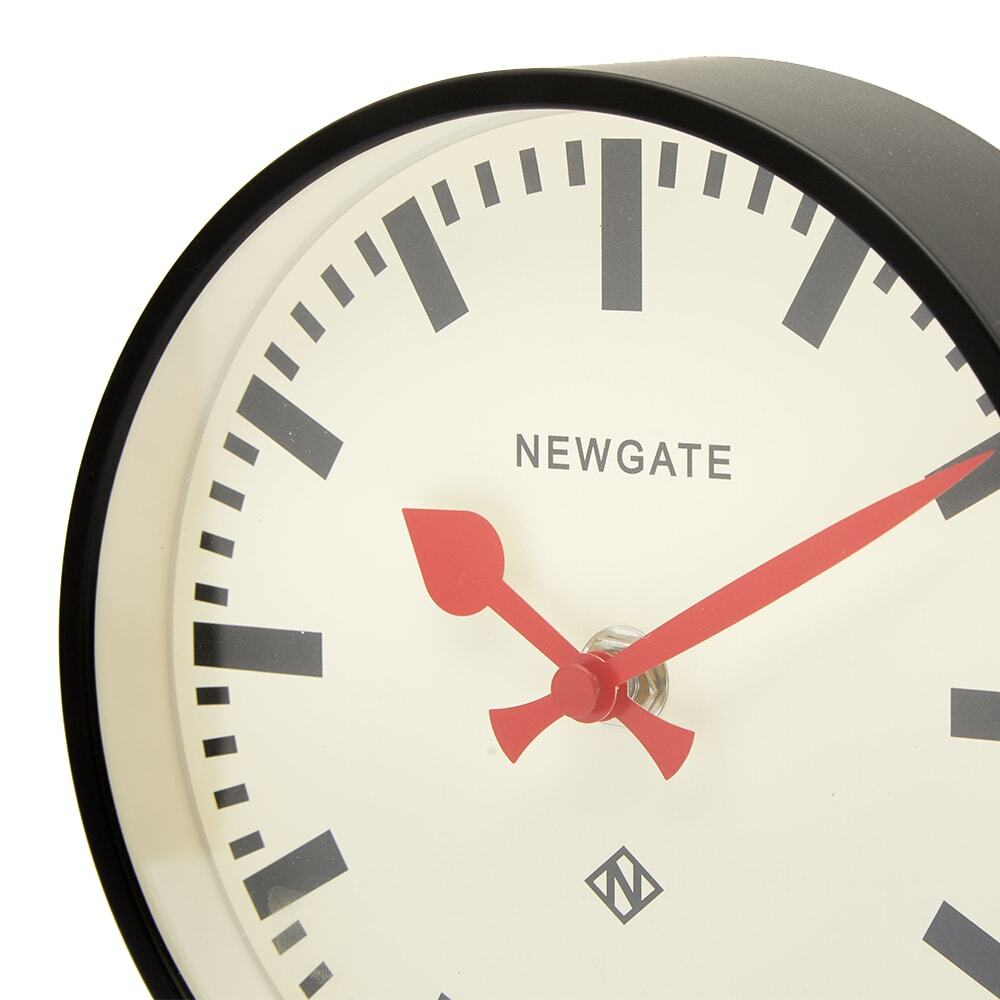 Newgate Clocks M Mantel Railway Clock in Black Newgate Clocks