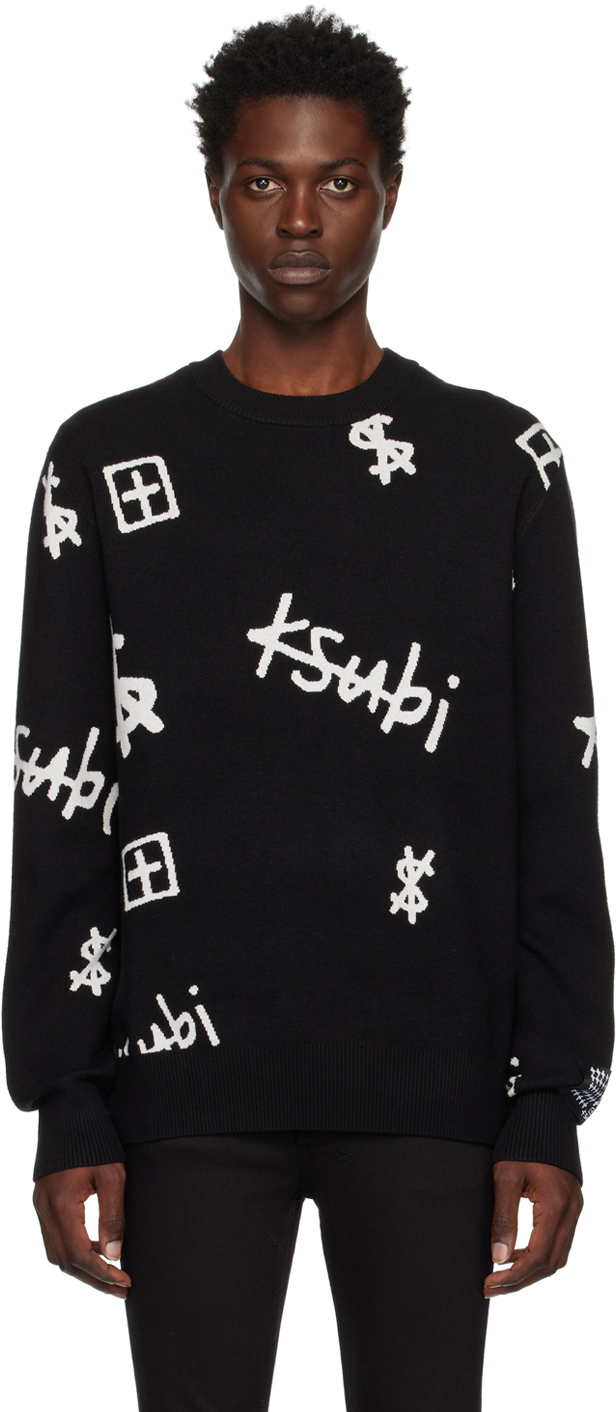 Ksubi Black Kash Box Sweater Ksubi