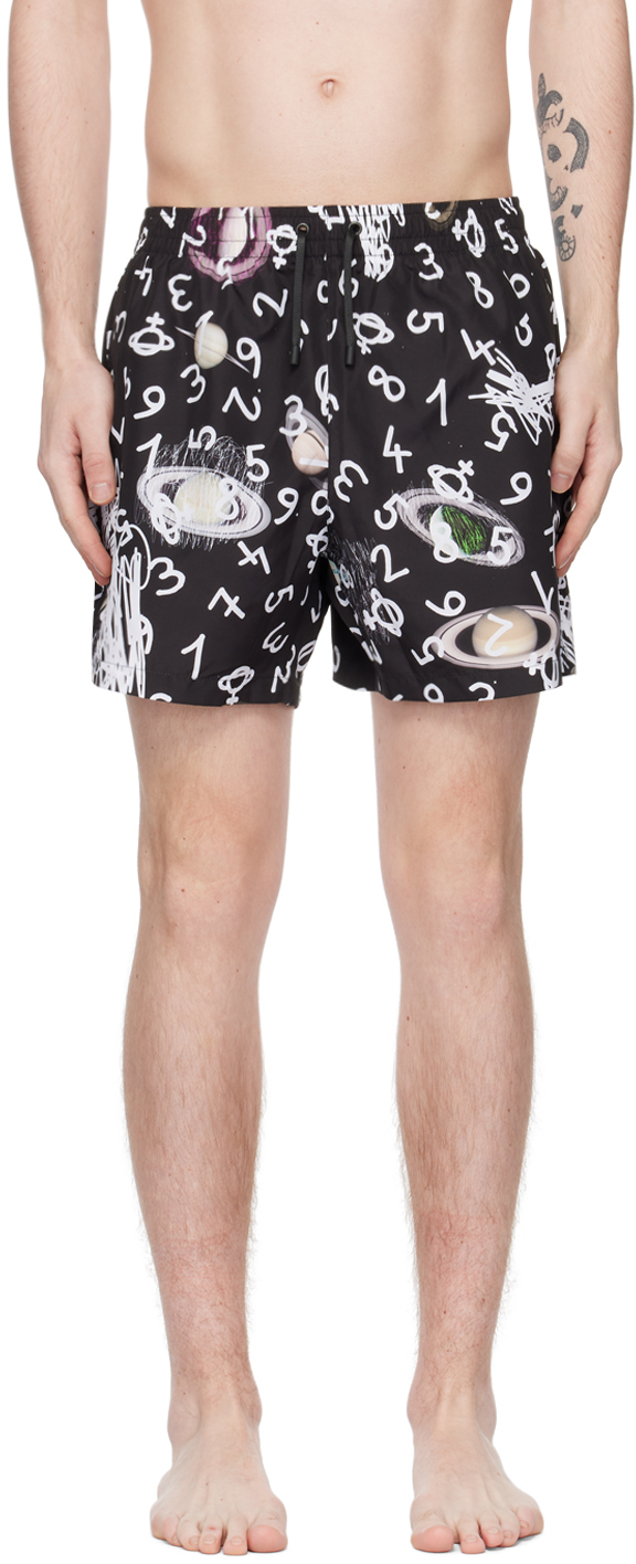 Vivienne Westwood Black Printed Swim Shorts Vivienne Westwood