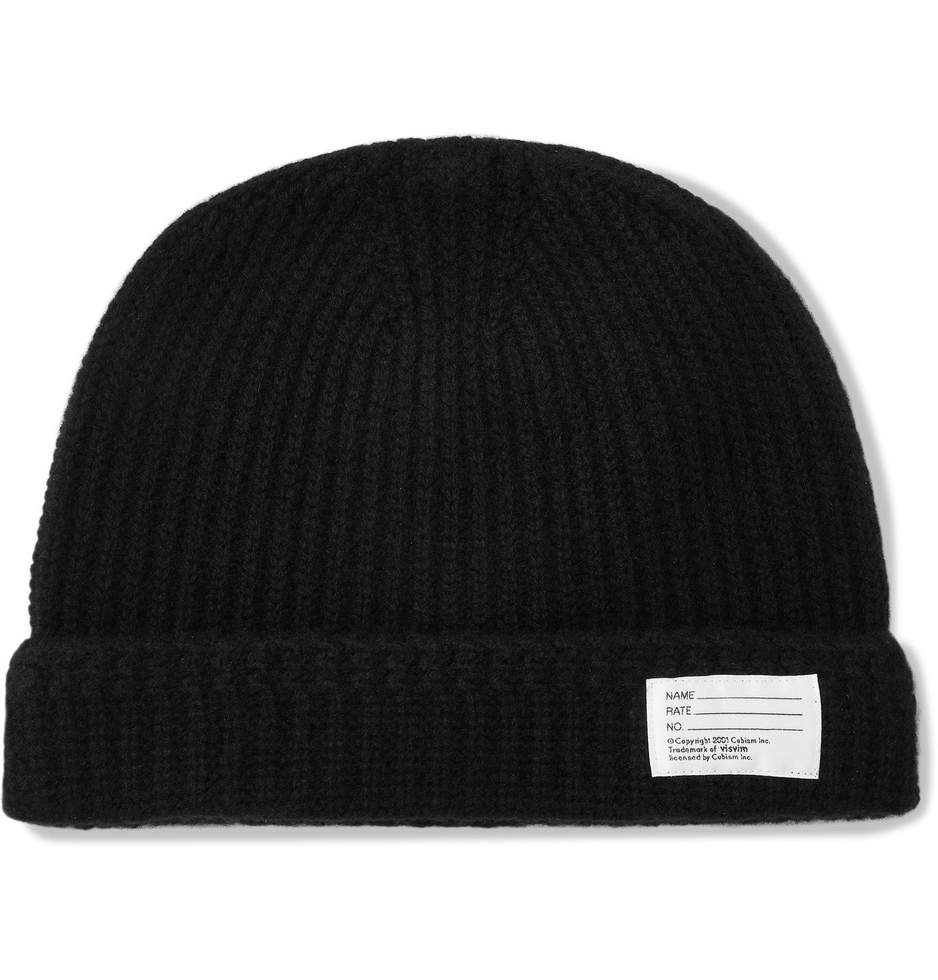 visvim Ribbed Wool Beanie Black Visvim