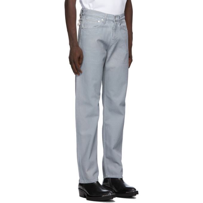 Helmut Lang Grey Reflective Masc Lo Easy Jeans Helmut Lang