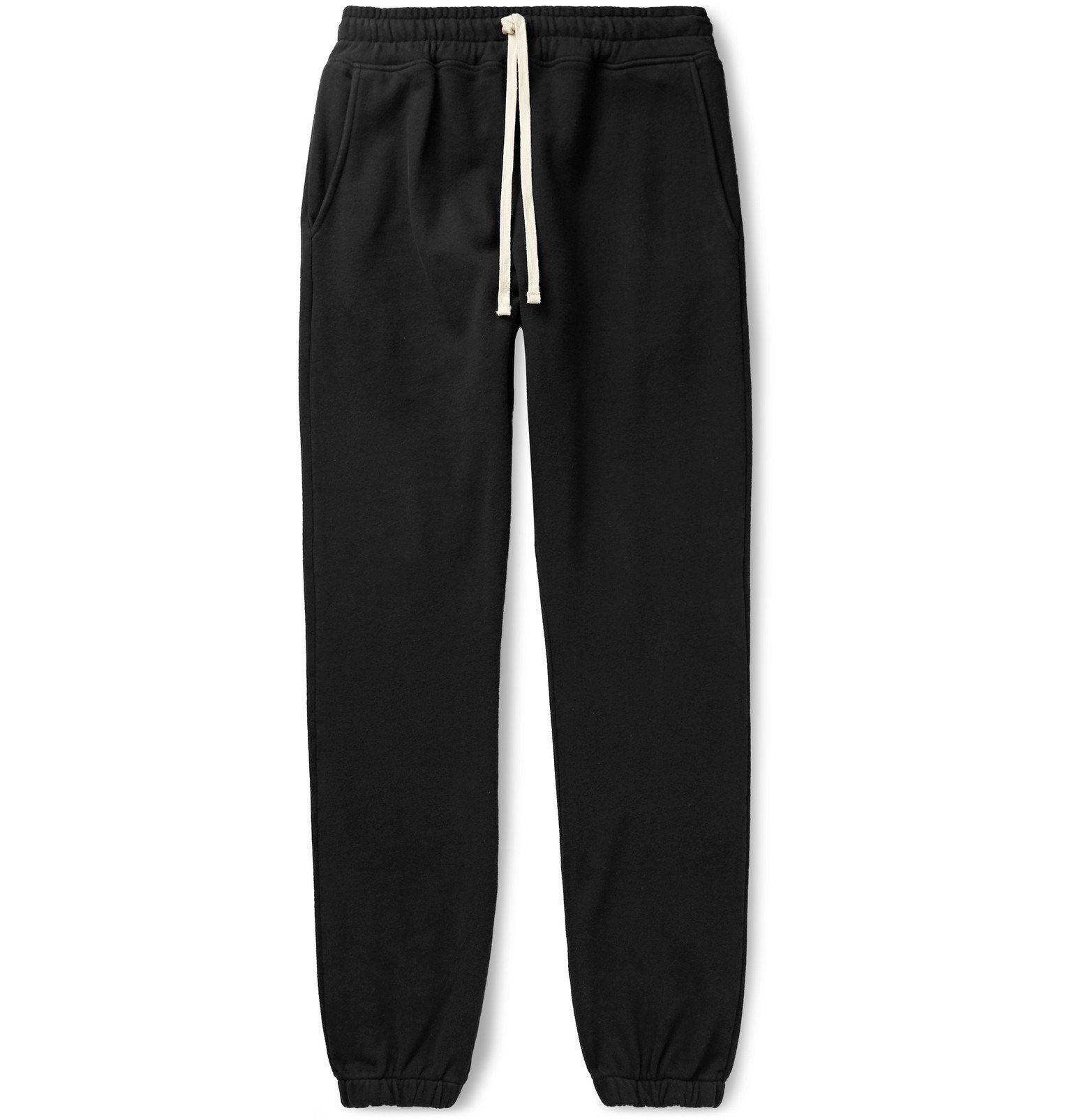 BILLY - Cloud Slim-Fit Tapered Loopback Cotton-Jersey Sweatpants ...