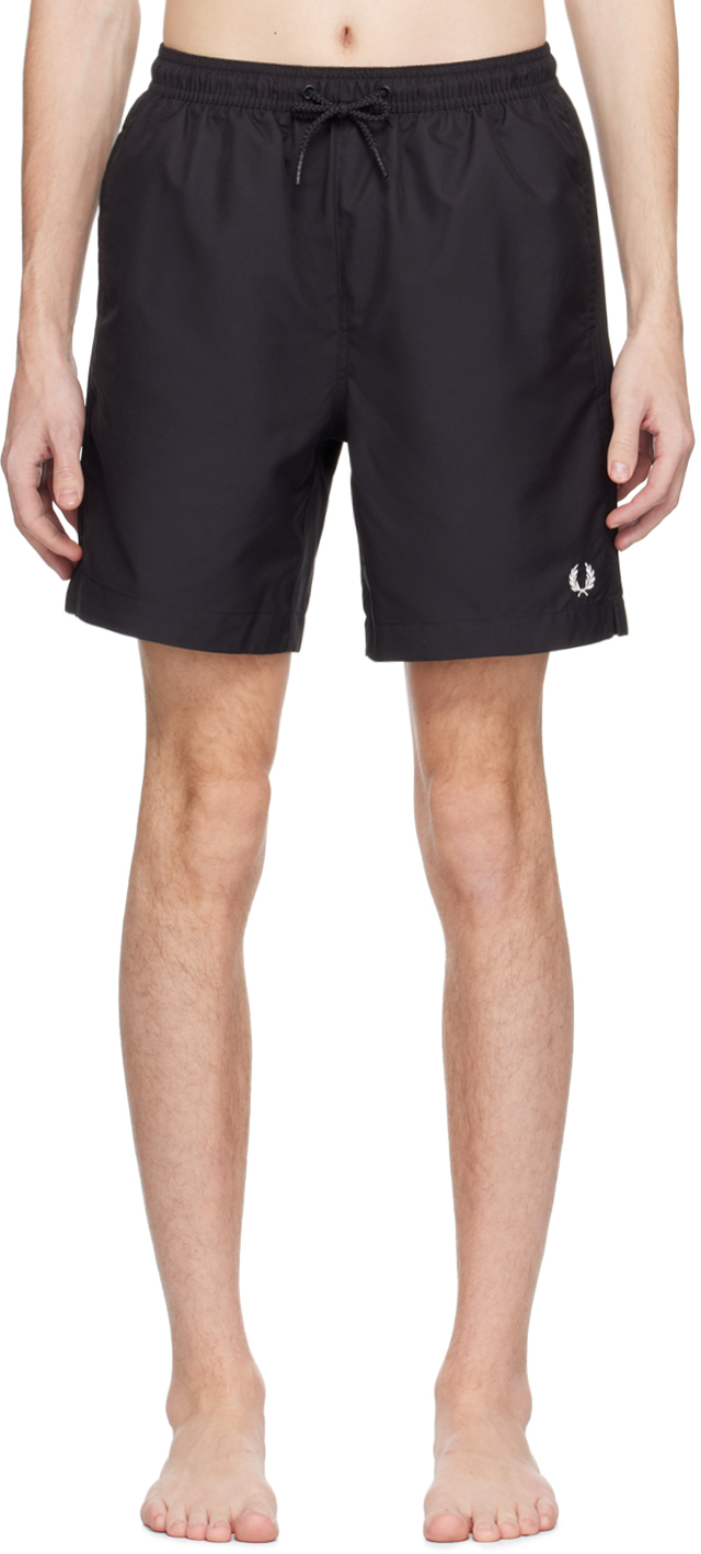 Fred Perry Black Classic Swim Shorts Fred Perry