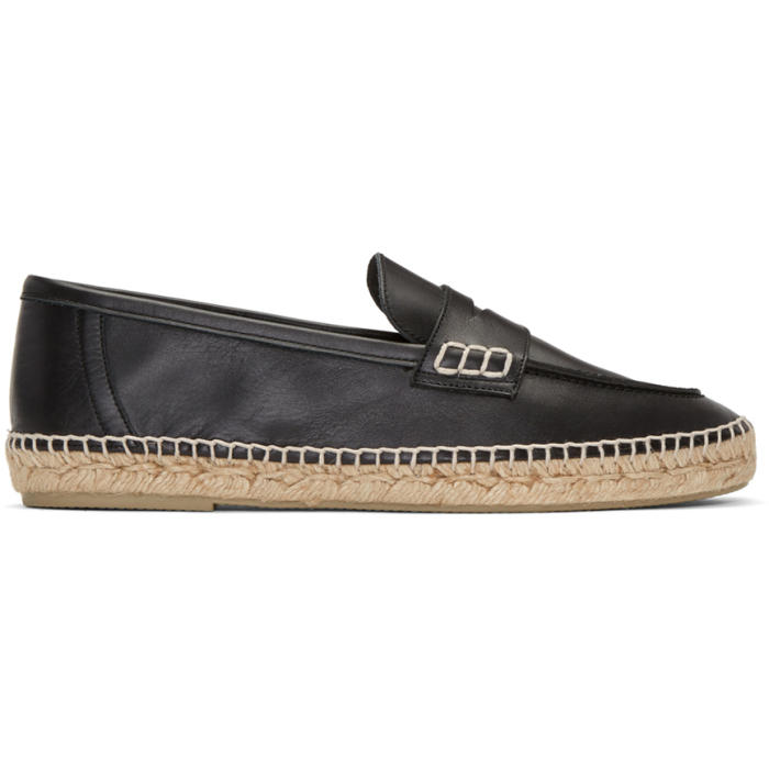 Loewe Black Espadrille Loafers Loewe