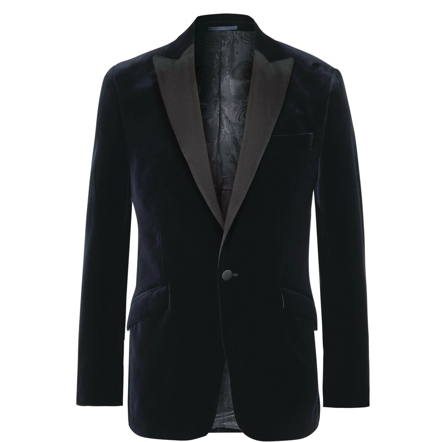 Favourbrook - Fawn Slim-Fit Grosgrain-Trimmed Cotton-Velvet Tuxedo ...