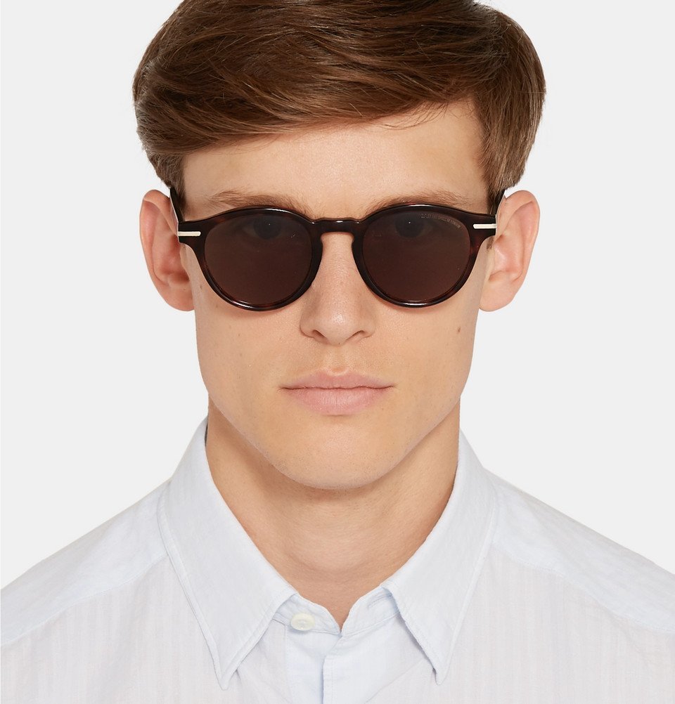 Cutler and Gross - Round-Frame Tortoiseshell Acetate Sunglasses ...