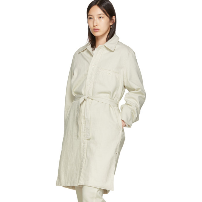 Lemaire Off-White Long Overshirt Coat Lemaire