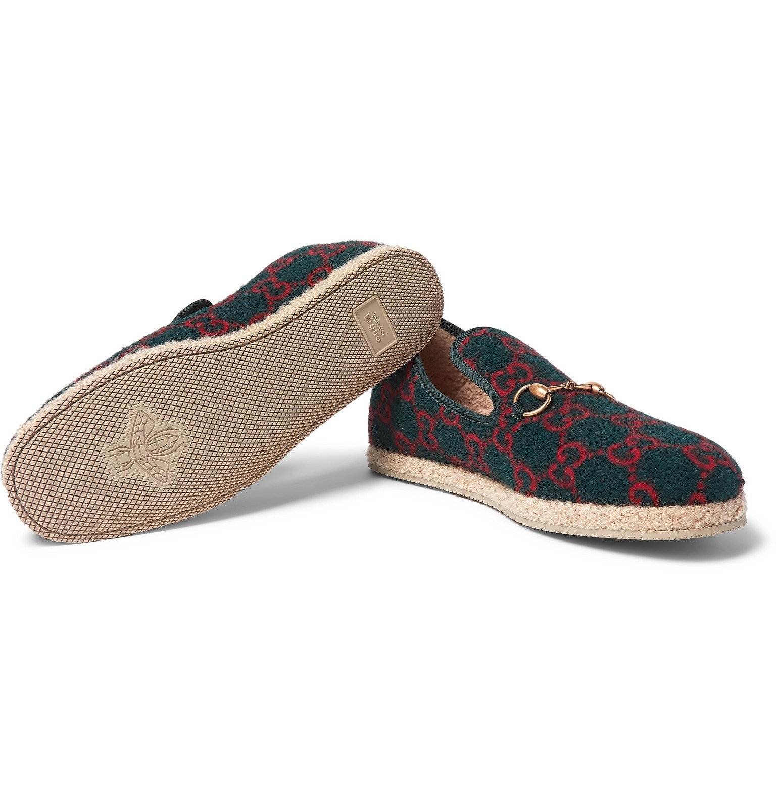 green gucci loafers womens