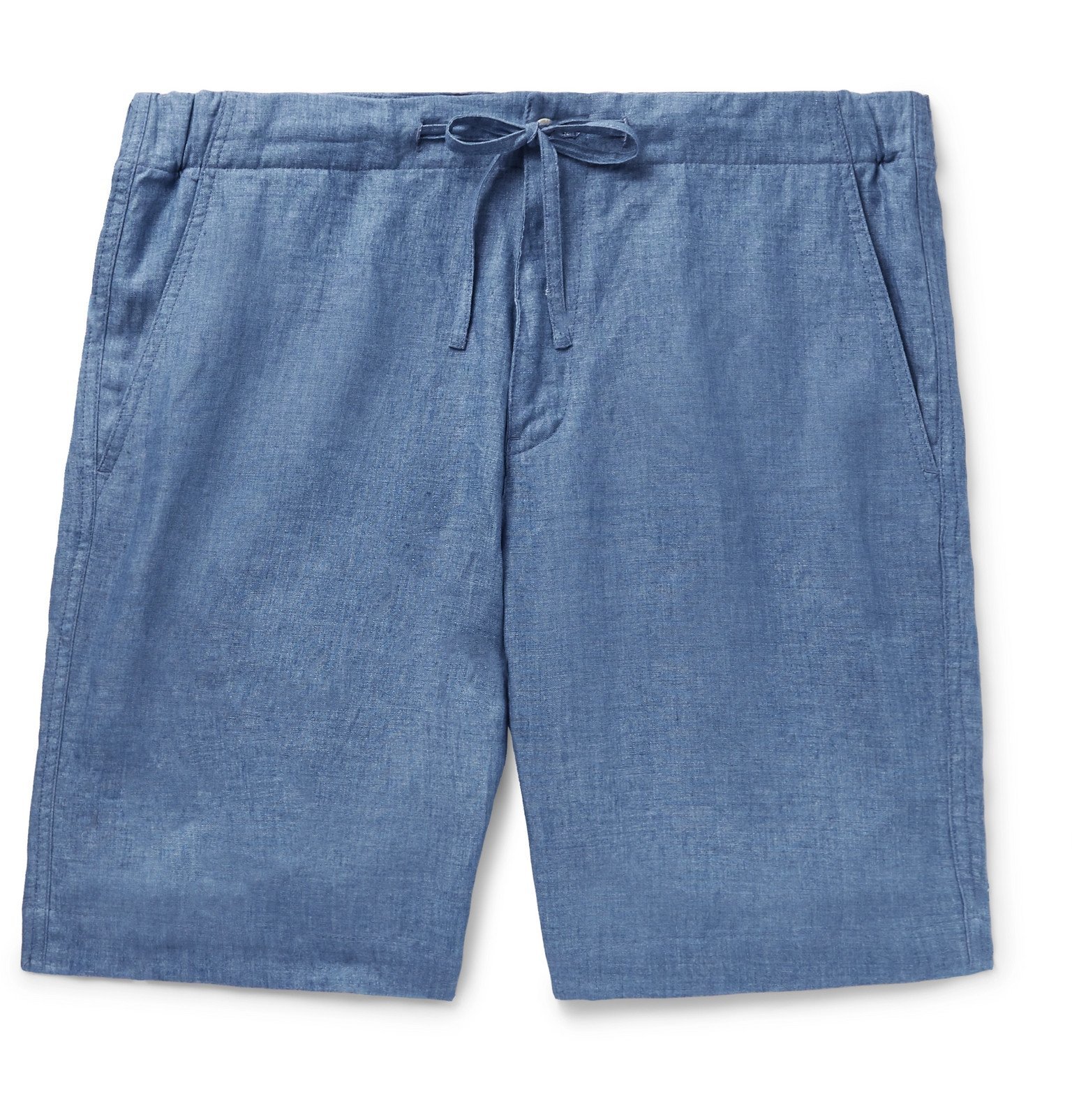 Loro Piana - Slim-Fit Linen Drawstring Shorts - Blue Loro Piana