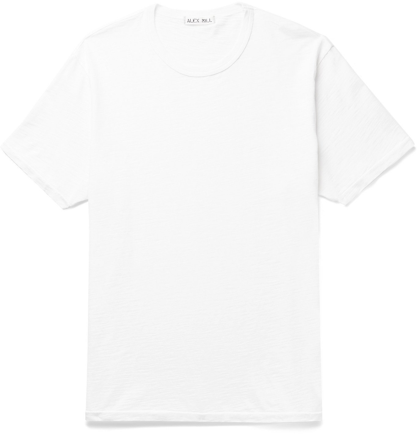 Alex Mill - Standard Slim-Fit Slub Cotton-Jersey T-Shirt - White Alex Mill