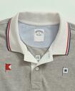 Brooks Brothers Men's Cotton Slim-Fit Embroidered Nautical Flag Polo Shirt | Grey Heather