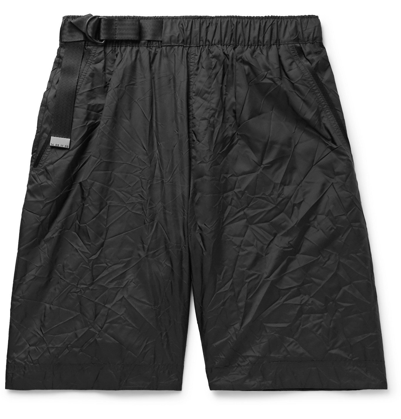 black nike nylon shorts