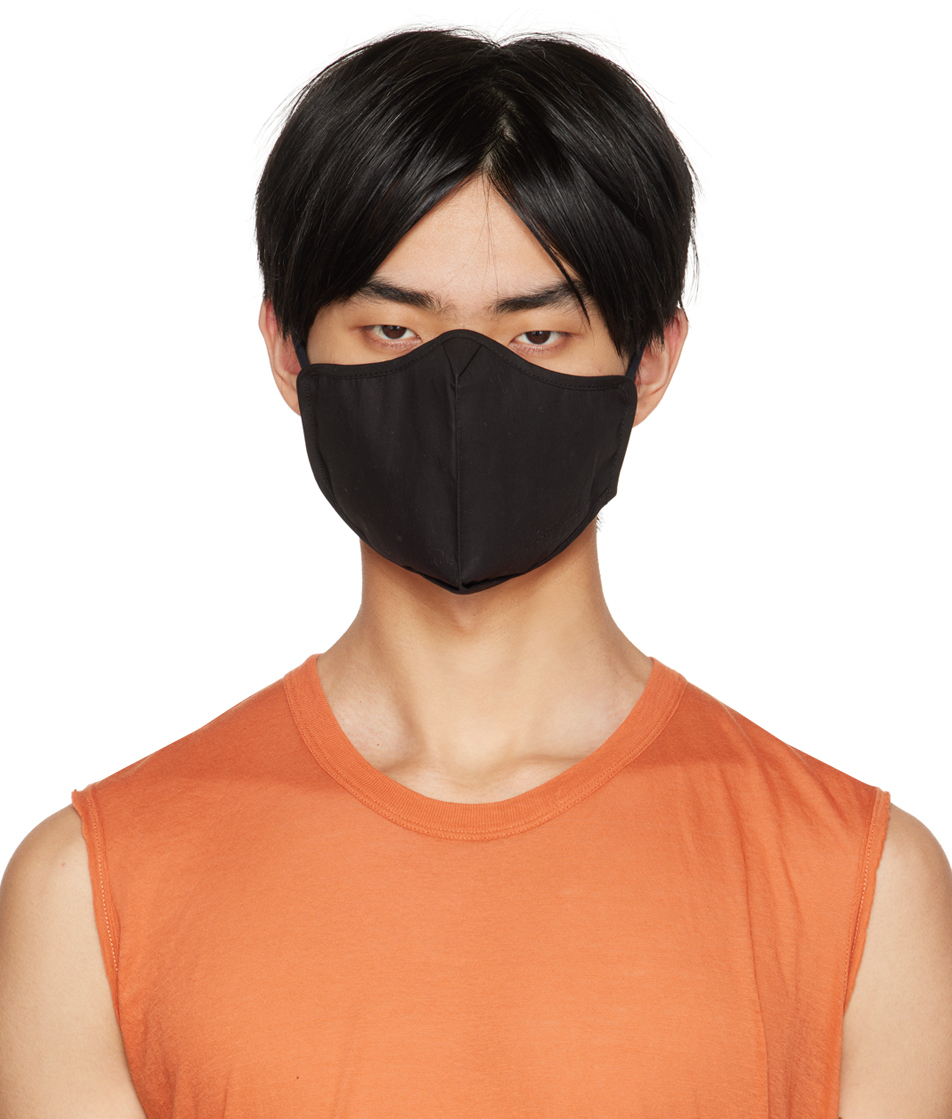 Photo: Rick Owens Black Self-Tie Face Mask