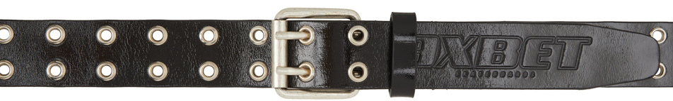 Rassvet Black Patent Leather Eyelet Belt