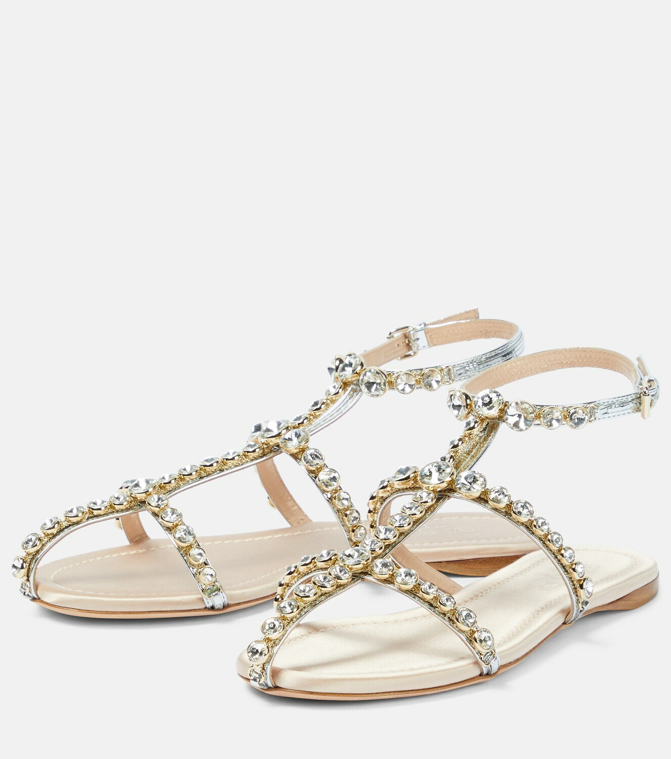 Giambattista Valli - Maharani embellished leather sandals Giambattista ...
