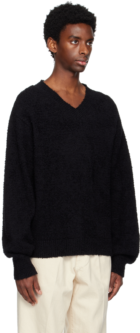 mfpen Black V-Neck Sweater mfpen