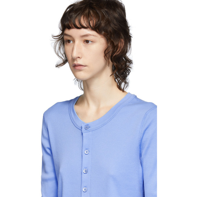 Helmut Lang Cardigan With Belt in Blue Womens Clothing Jumpers and knitwear Cardigans 