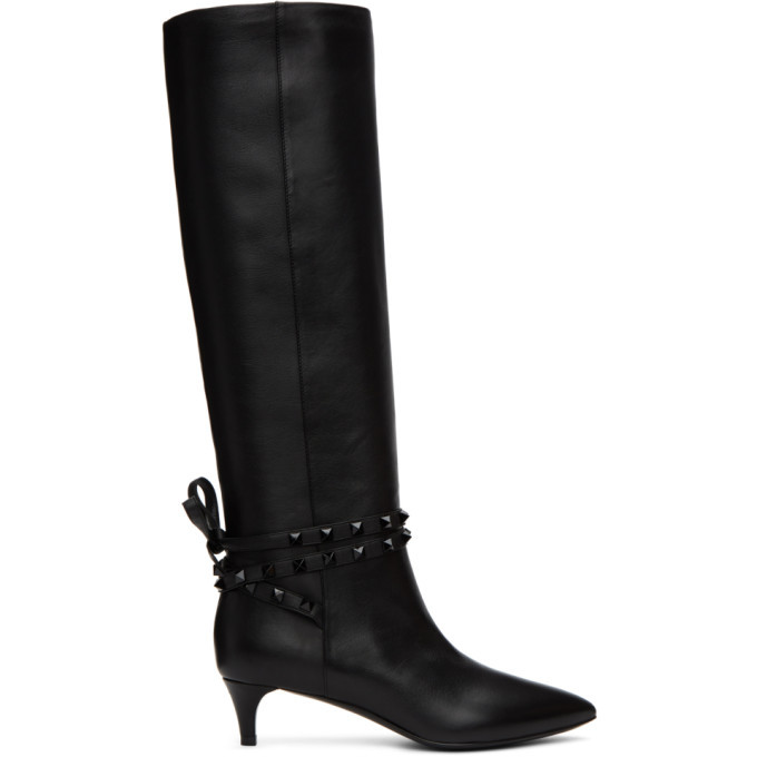 valentino rockstud tall boots