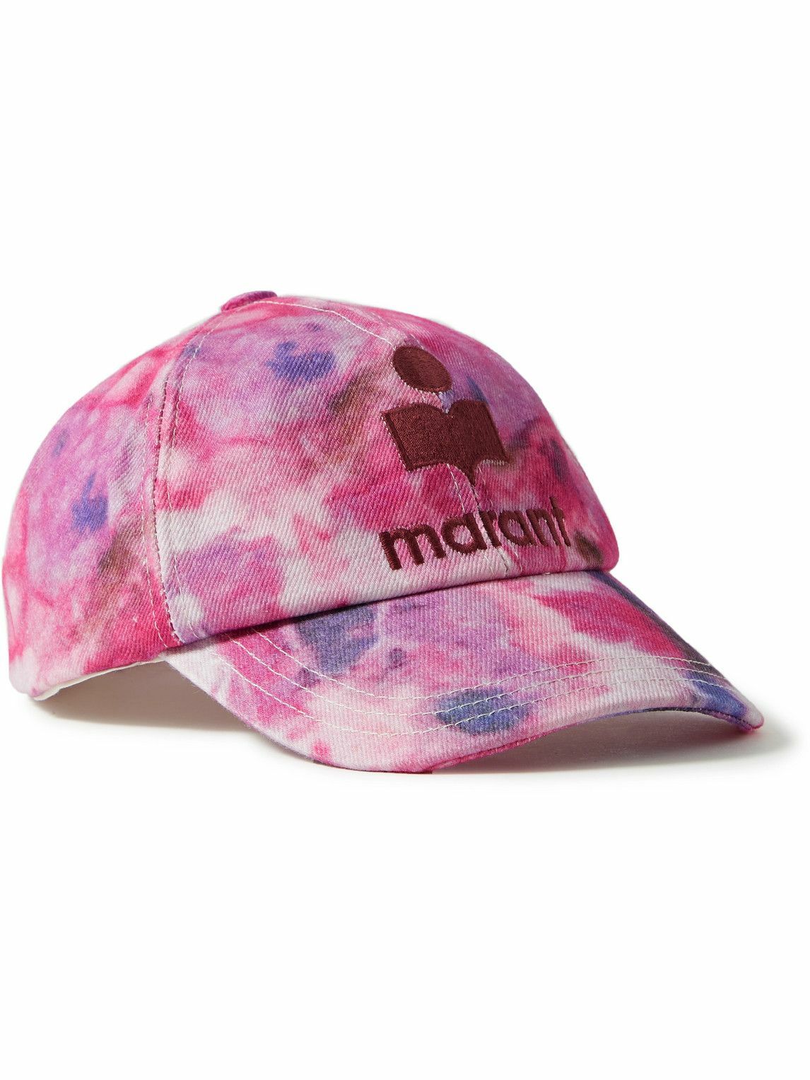 Photo: Isabel Marant - Logo-Embroidered Tie-Dyed Cotton-Twill Baseball Cap