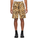 1017 ALYX 9SM Tan and Black Terry Leopard Shorts