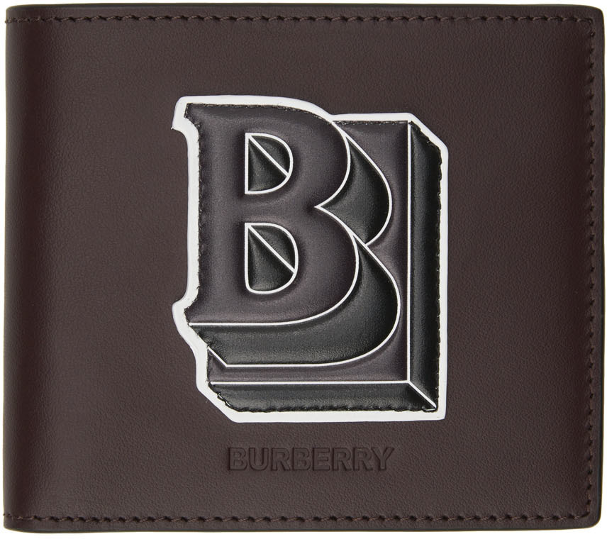 Burberry Burgundy B Wallet Burberry