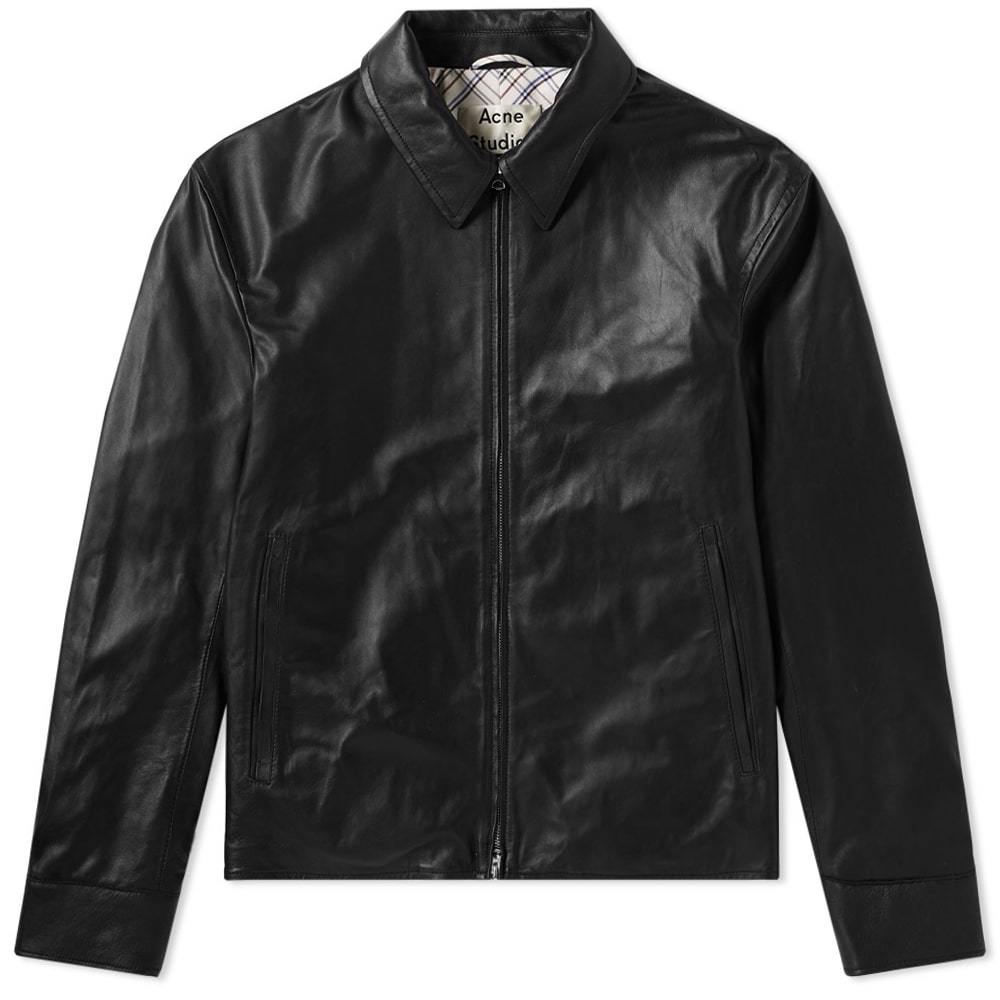 Acne Studios Lior Lambs Leather Jacket Black Acne Studios