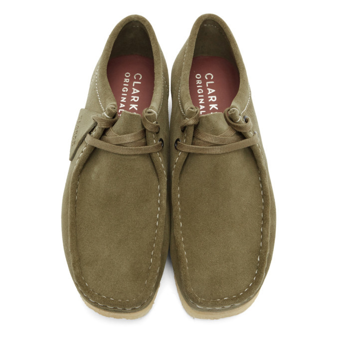 wallabee khaki suede