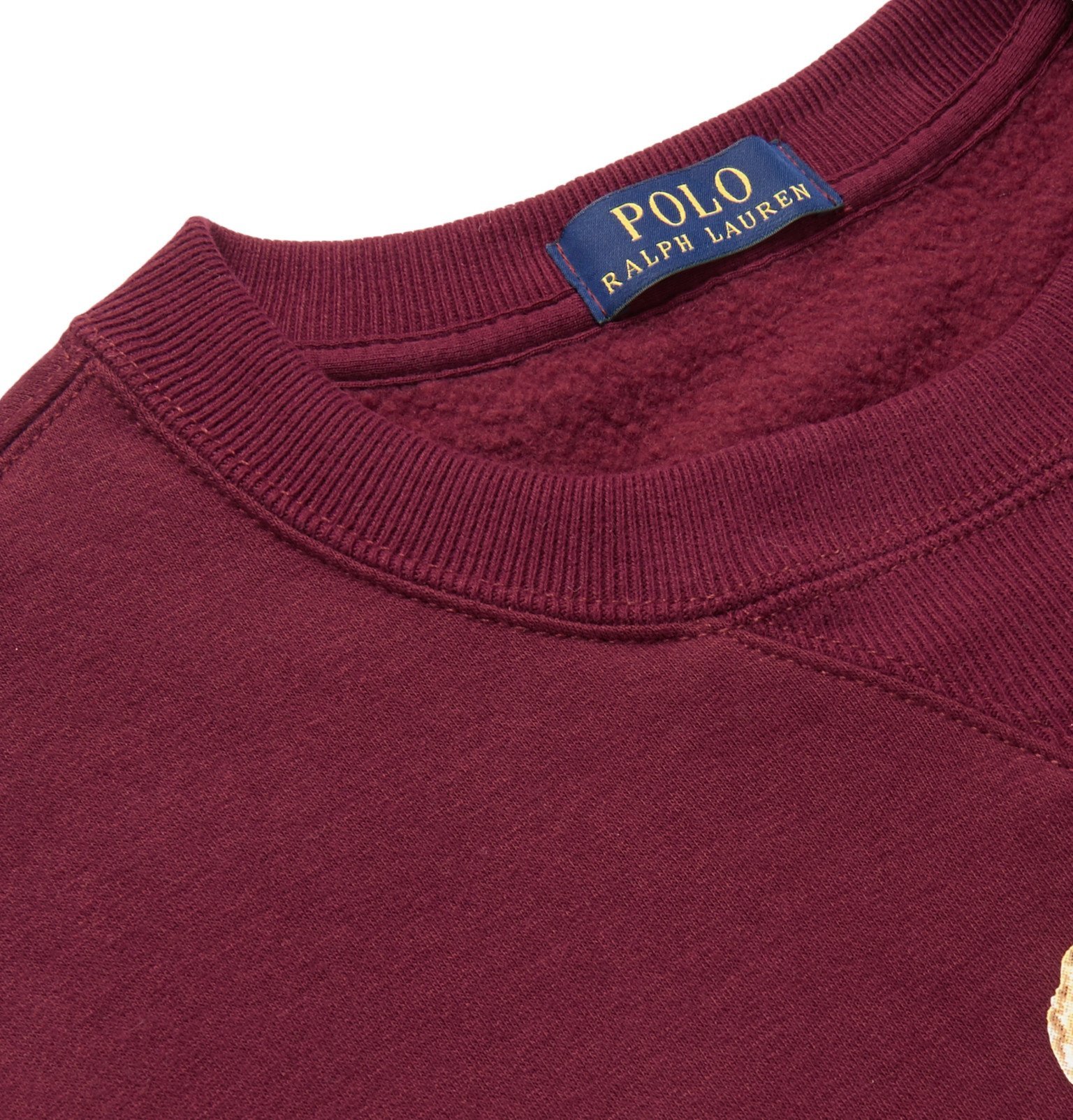 Polo Ralph Lauren - Printed Fleece-Back Cotton-Blend Jersey Sweatshirt ...