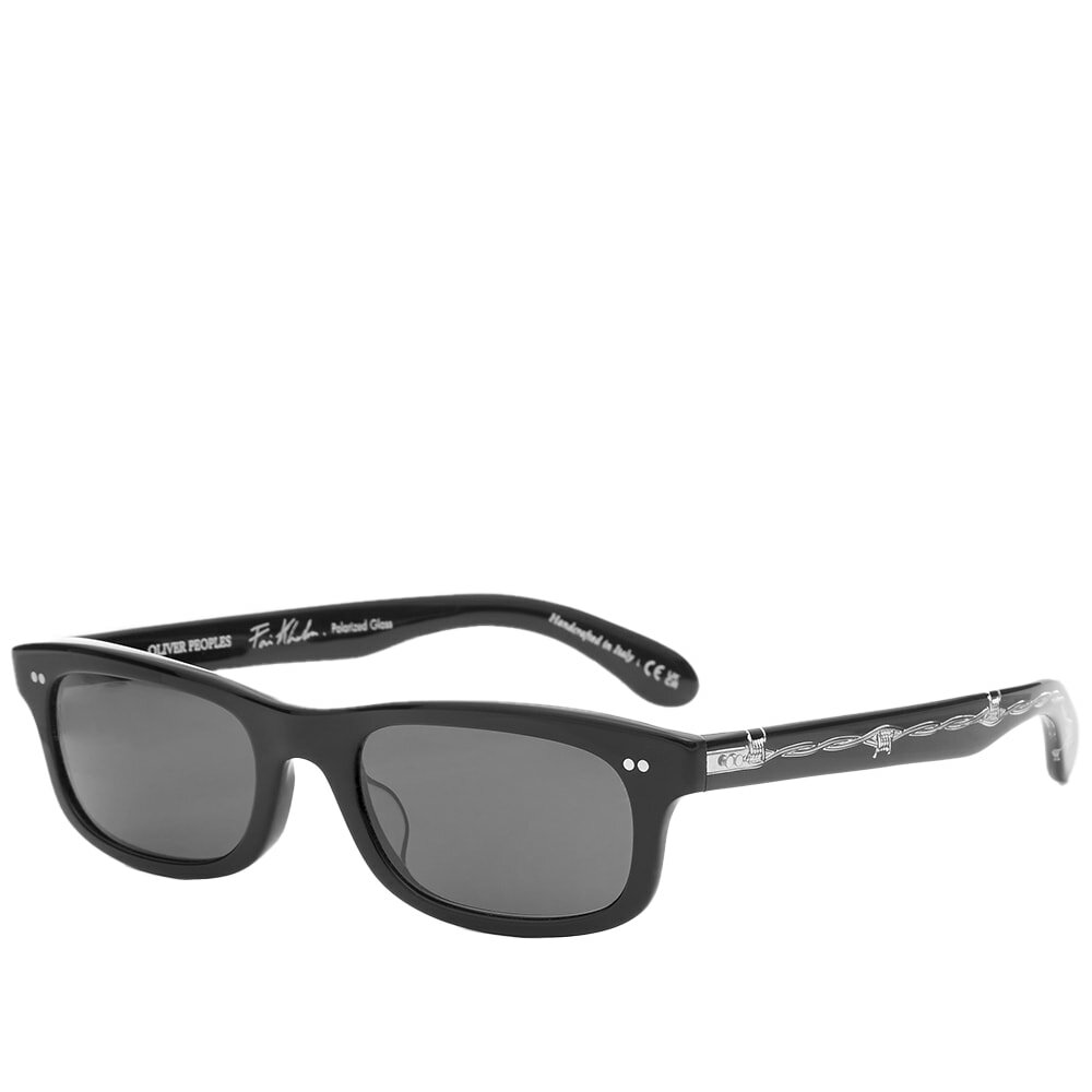 Oliver Peoples - Jaye Rectangle-Frame Acetate Polarised Sunglasses - Black  Oliver Peoples