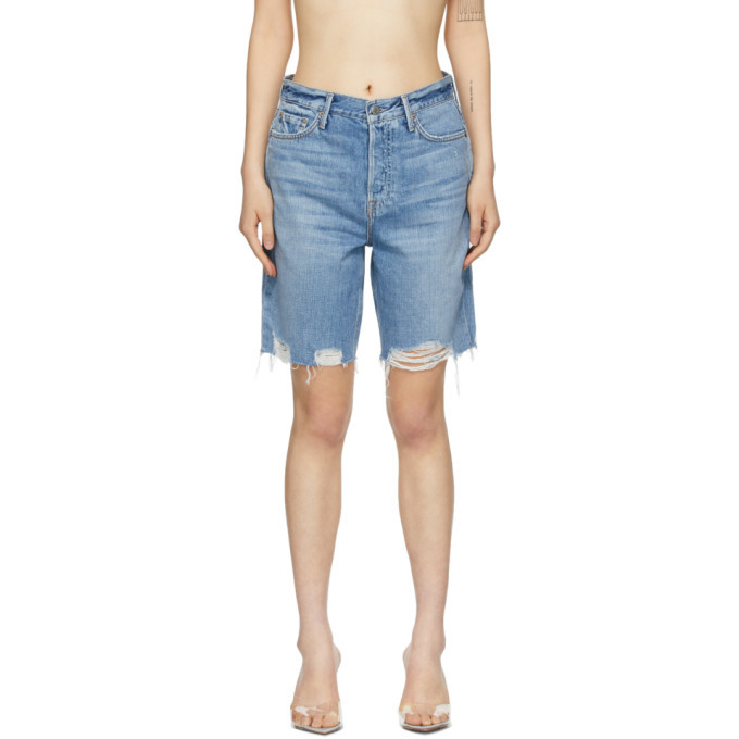 Grlfrnd Blue Denim Marjan Shorts Grlfrnd
