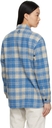 Isabel Marant Etoile Blue Wool Faxon Plaid Jacket