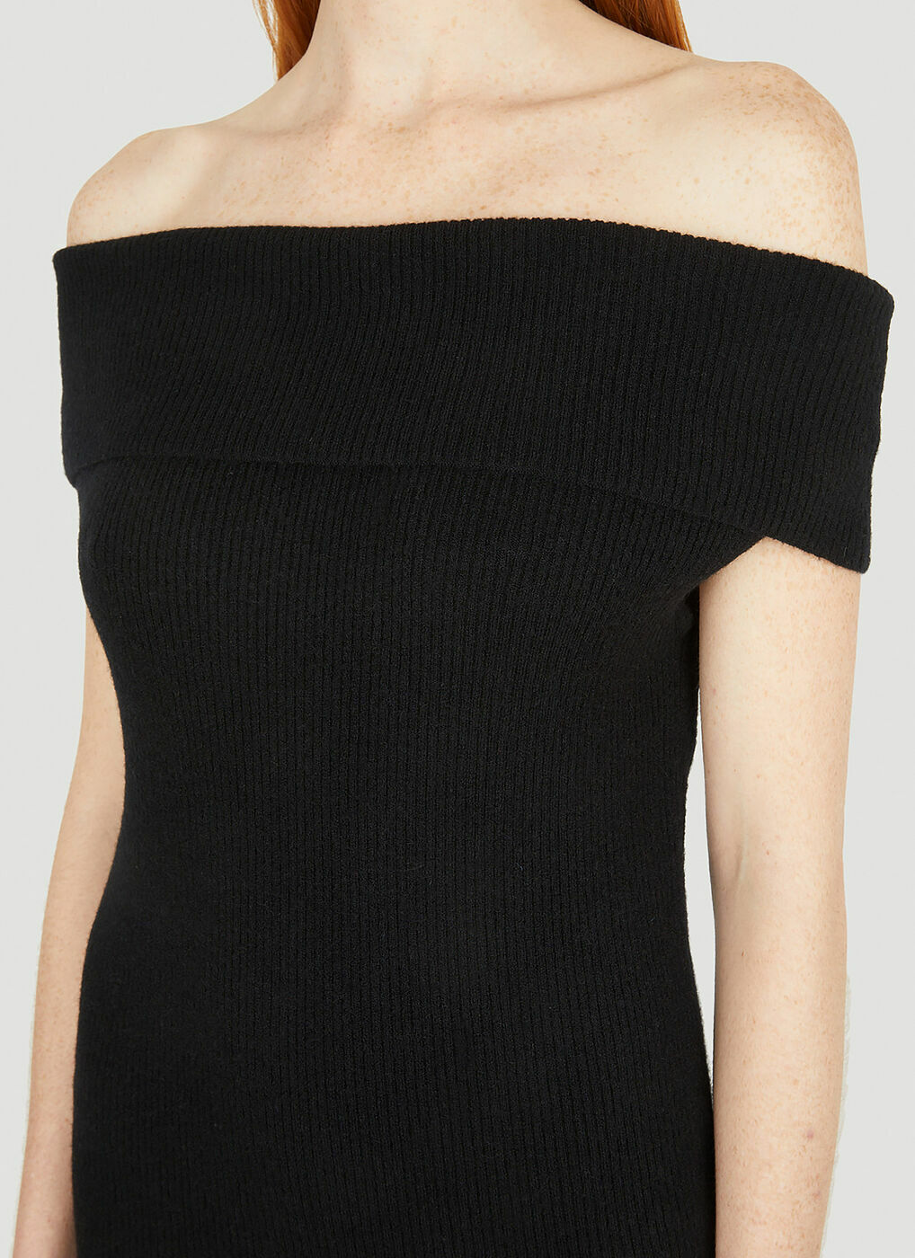 Toteme - Off-shoulder Dress In Black Toteme