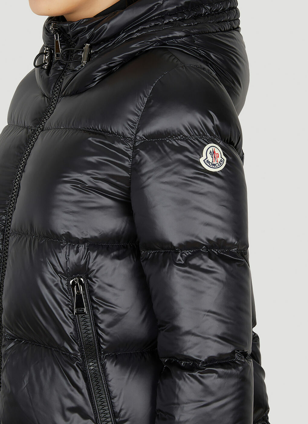 Seritte Short Parka Jacket in Black Moncler