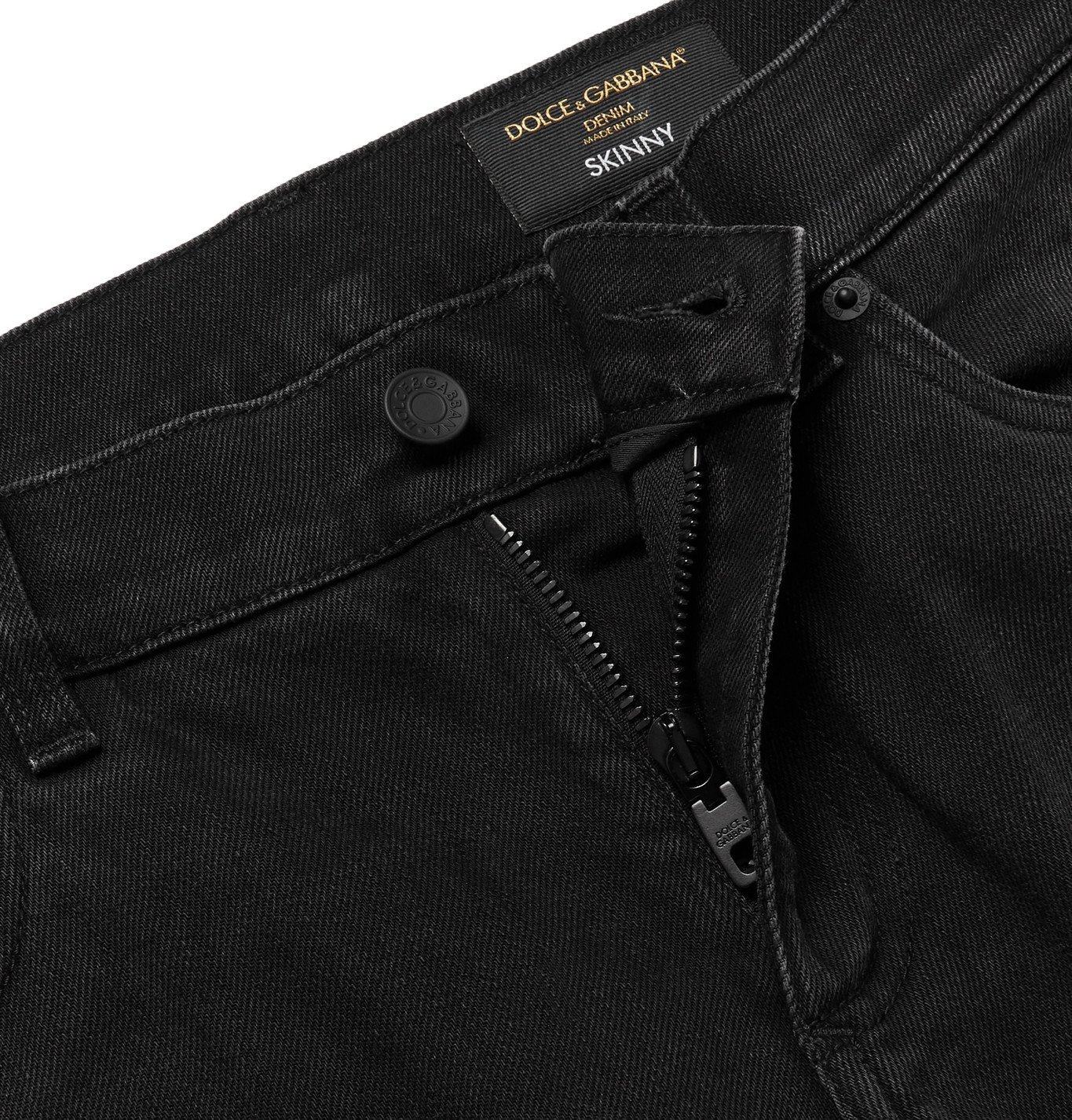 Dolce And Gabbana Slim Fit Stretch Denim Jeans Black Dolce And Gabbana