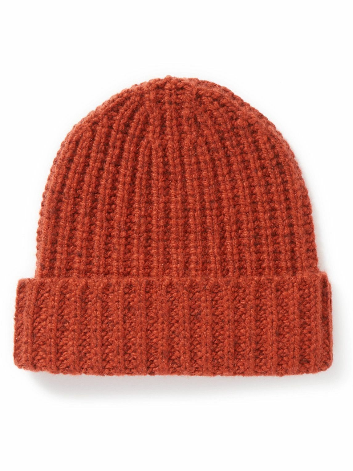 Johnstons of Elgin Ribbed Donegal Cashmere Beanie Johnstons of Elgin