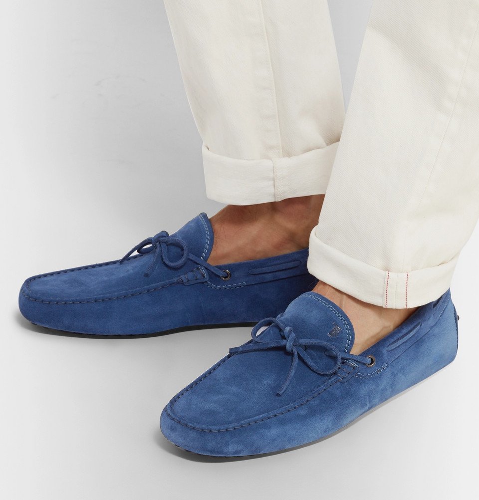 Tod's - Gommino Suede Driving Shoes - Men - Blue Tod's