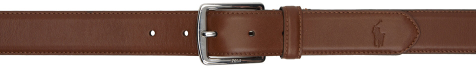 Polo Ralph Lauren Brown Full Grain Leather Belt