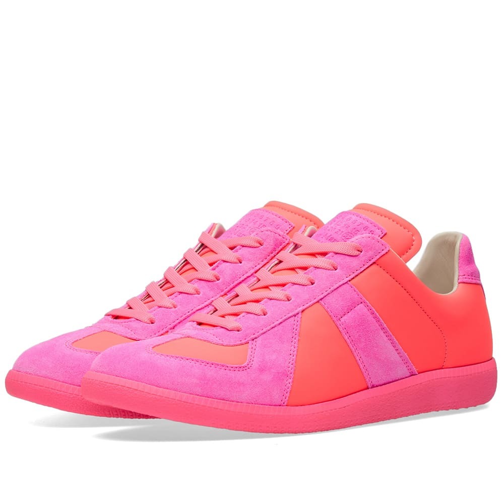 fluro pink sneakers