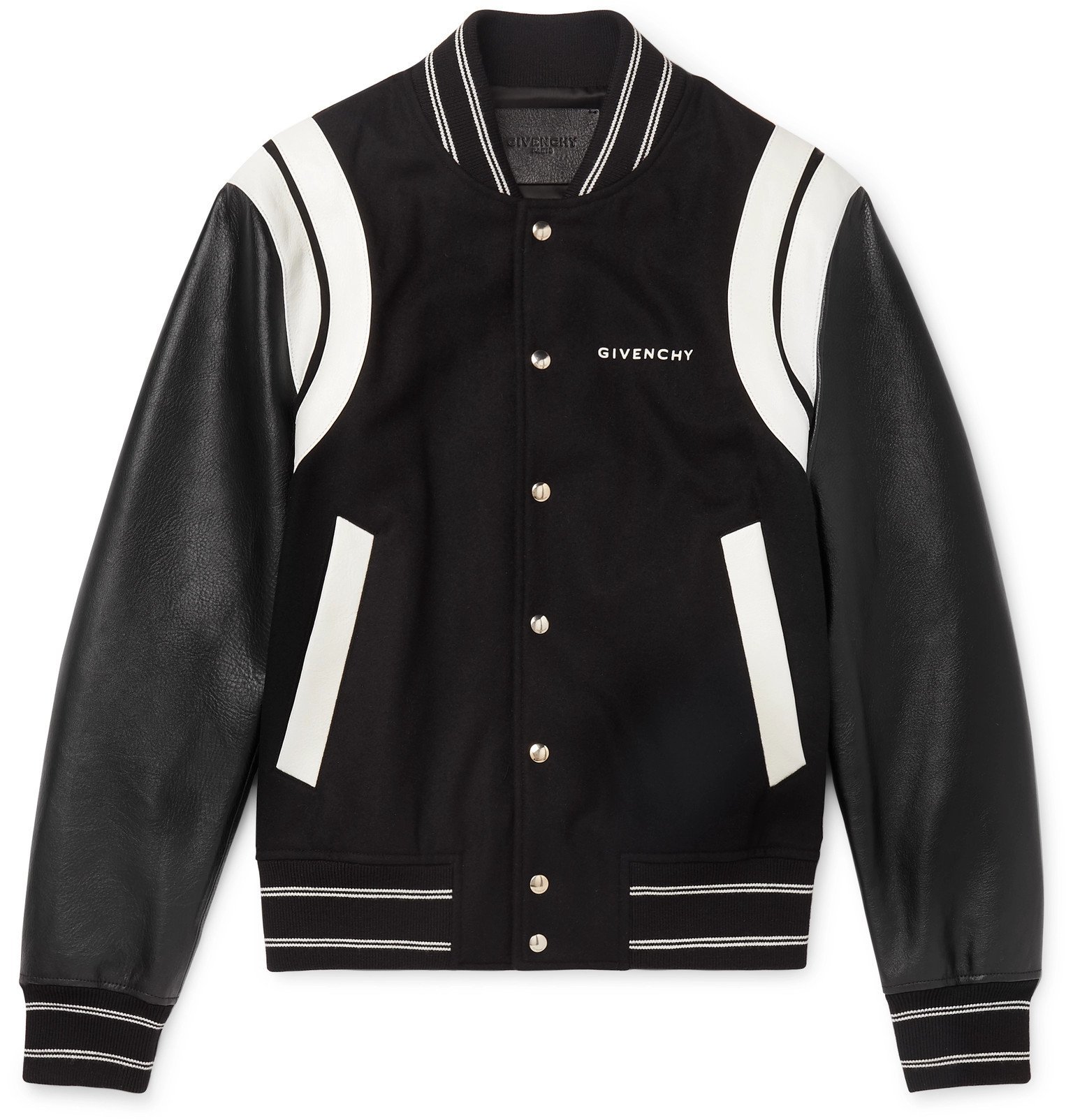Givenchy - Logo-Print Leather and Wool 