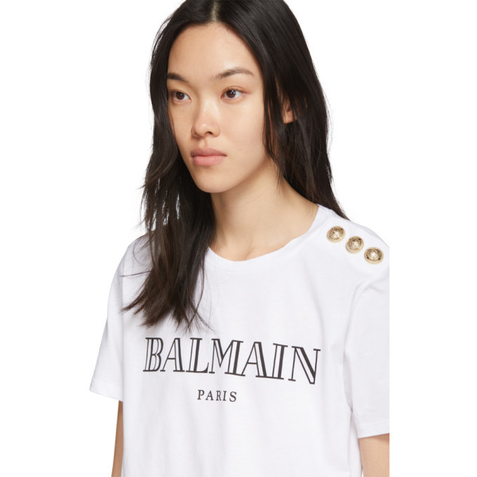balmain 3 button t shirt