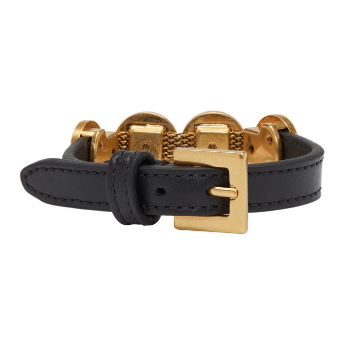Versace Gold and Black Tribute Bracelet Versace