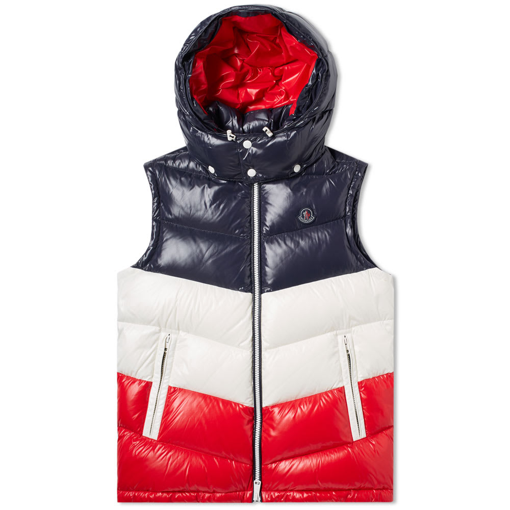 red white and blue moncler