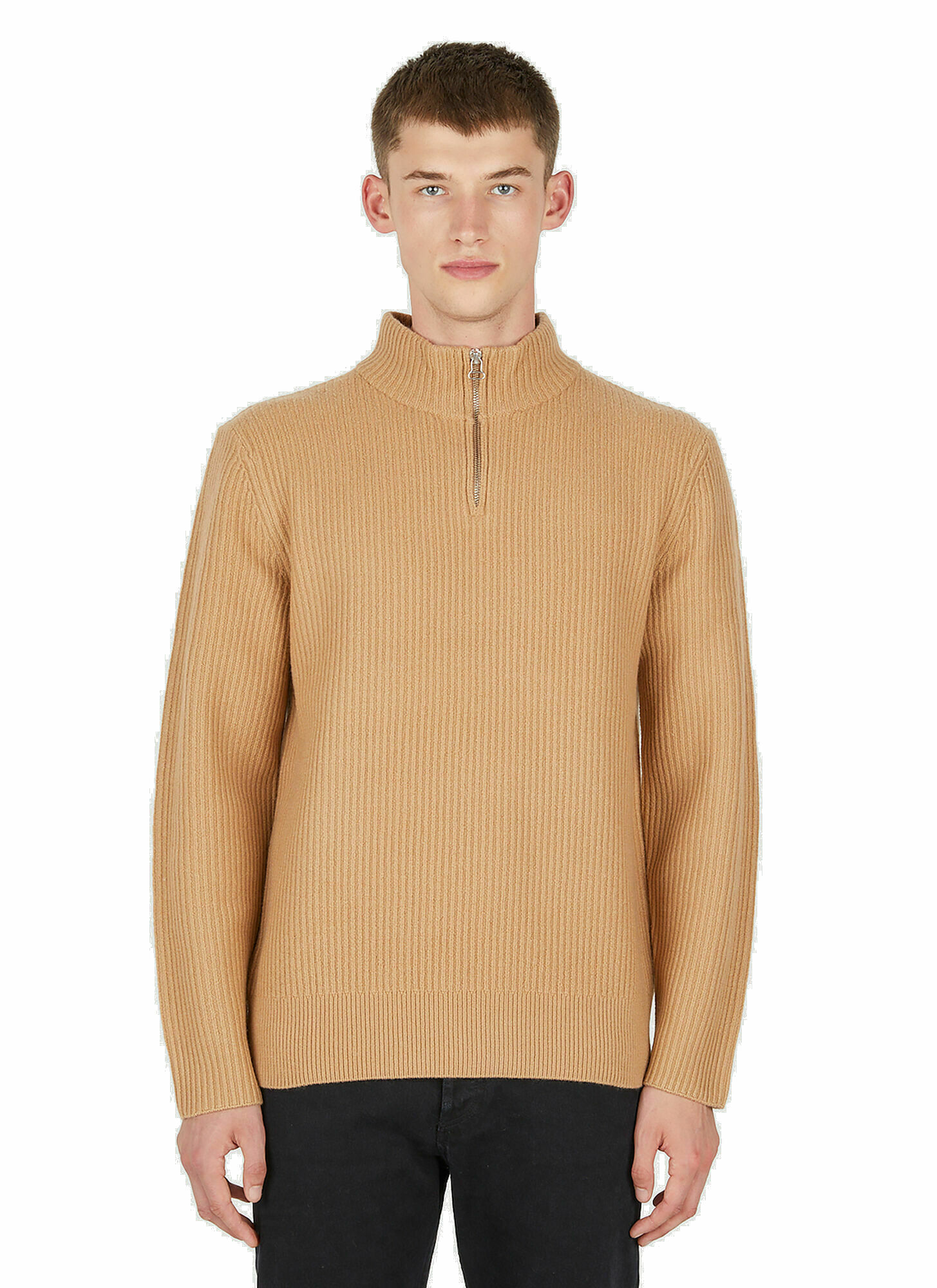 Photo: Alex Zipped Sweater in Brown