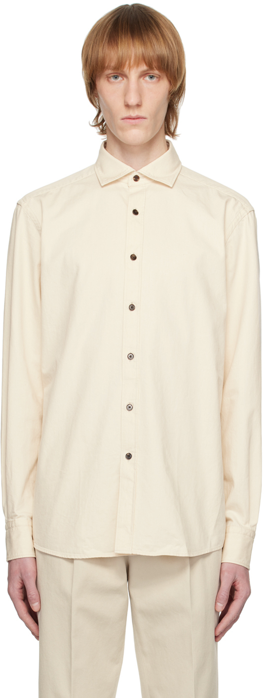 ZEGNA Off-White Button-Down Shirt Zegna