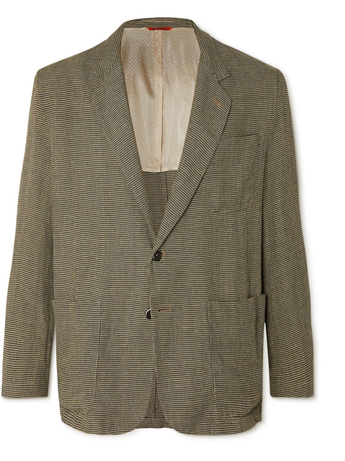 Barena Striped Woven Suit Jacket Neutrals Barena